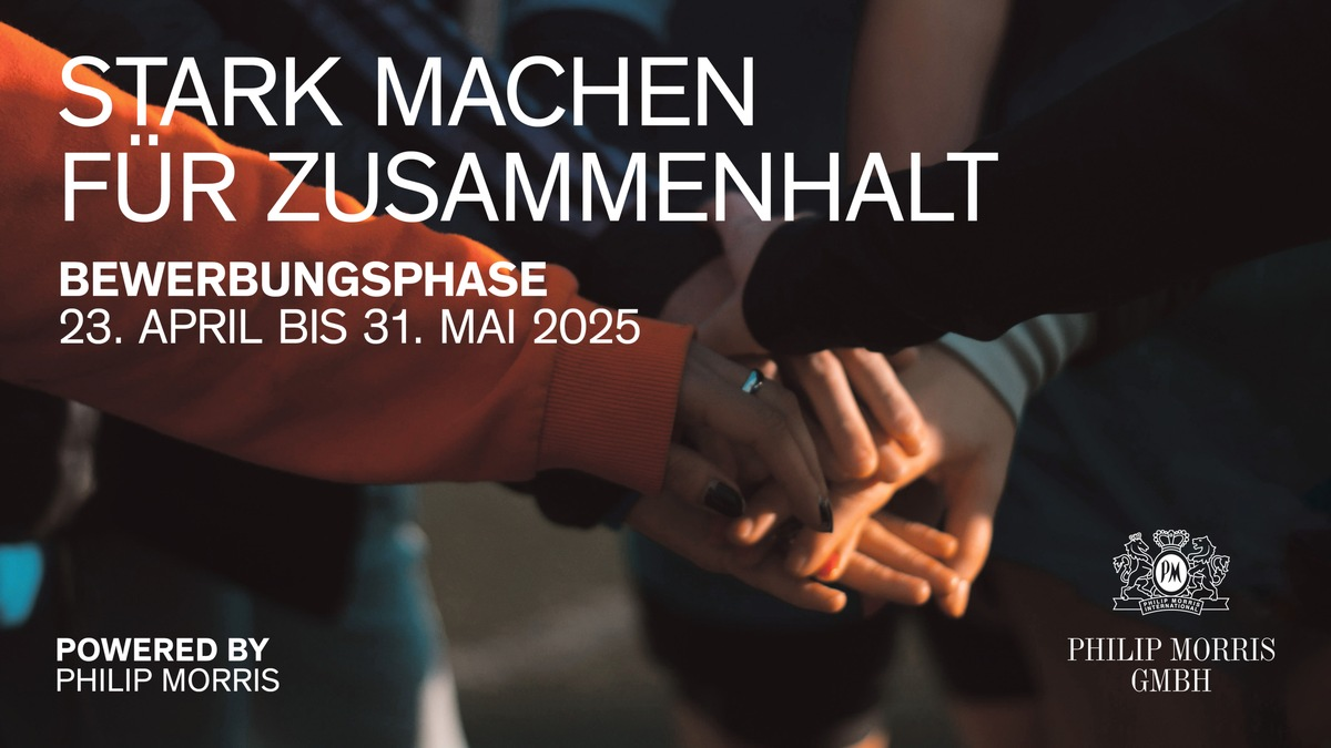 Powered by Philip Morris: Launch der neuen Dachmarke für gesellschaftliches Engagement und Bewerbungsstart für den Award - Foto: presseportal.de