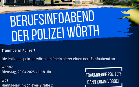POL-PDLD: Berufsinfoabend Polizei Wörth - Foto: presseportal.de