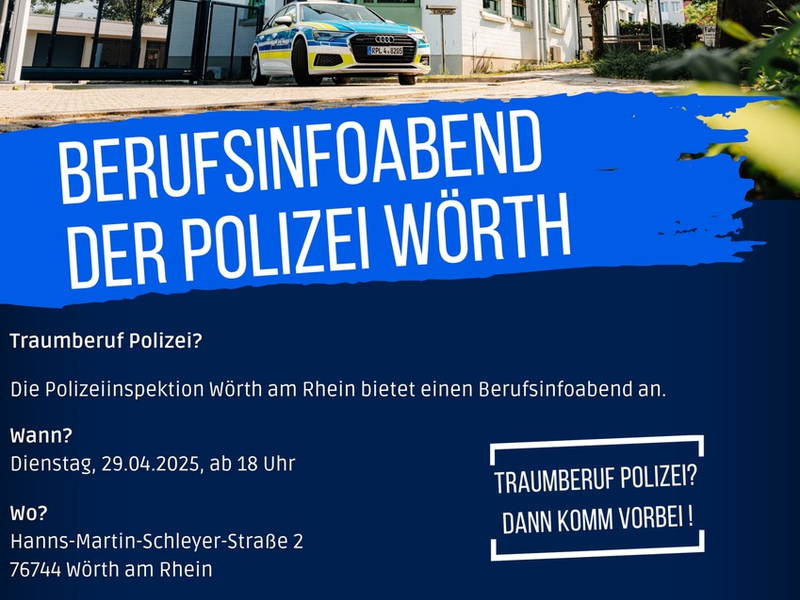 POL-PDLD: Berufsinfoabend Polizei Wörth - Foto: presseportal.de