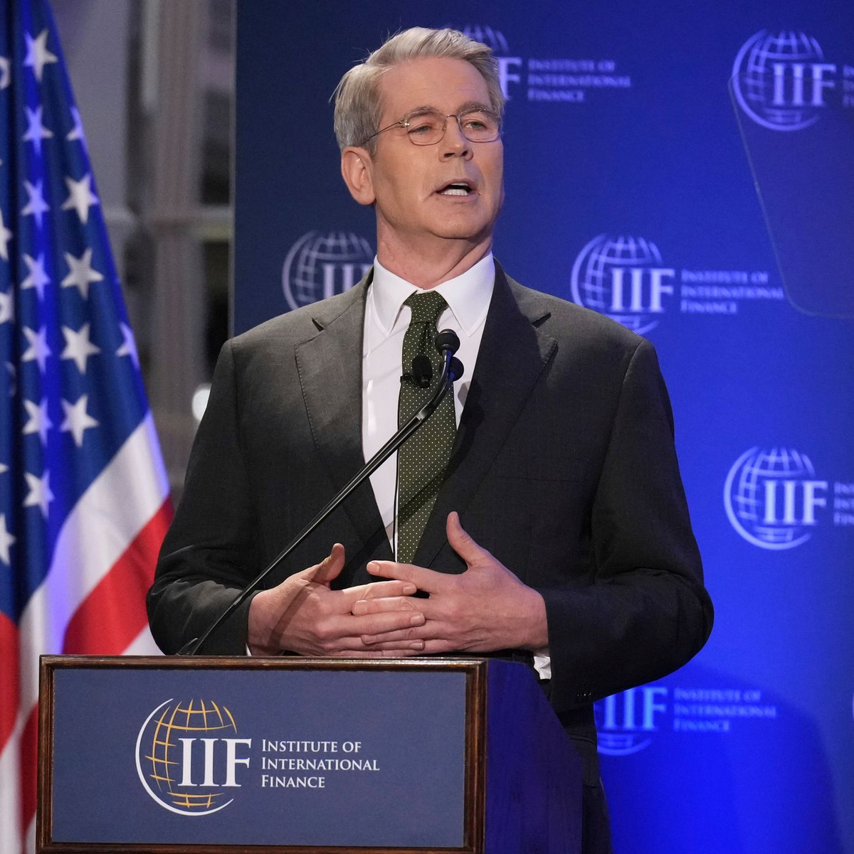 US-Finanzminister Bessent will in der Schweiz mit der chinesischen Seite verhandeln. (Archivbild)   - Foto: Jacquelyn Martin/AP/dpa