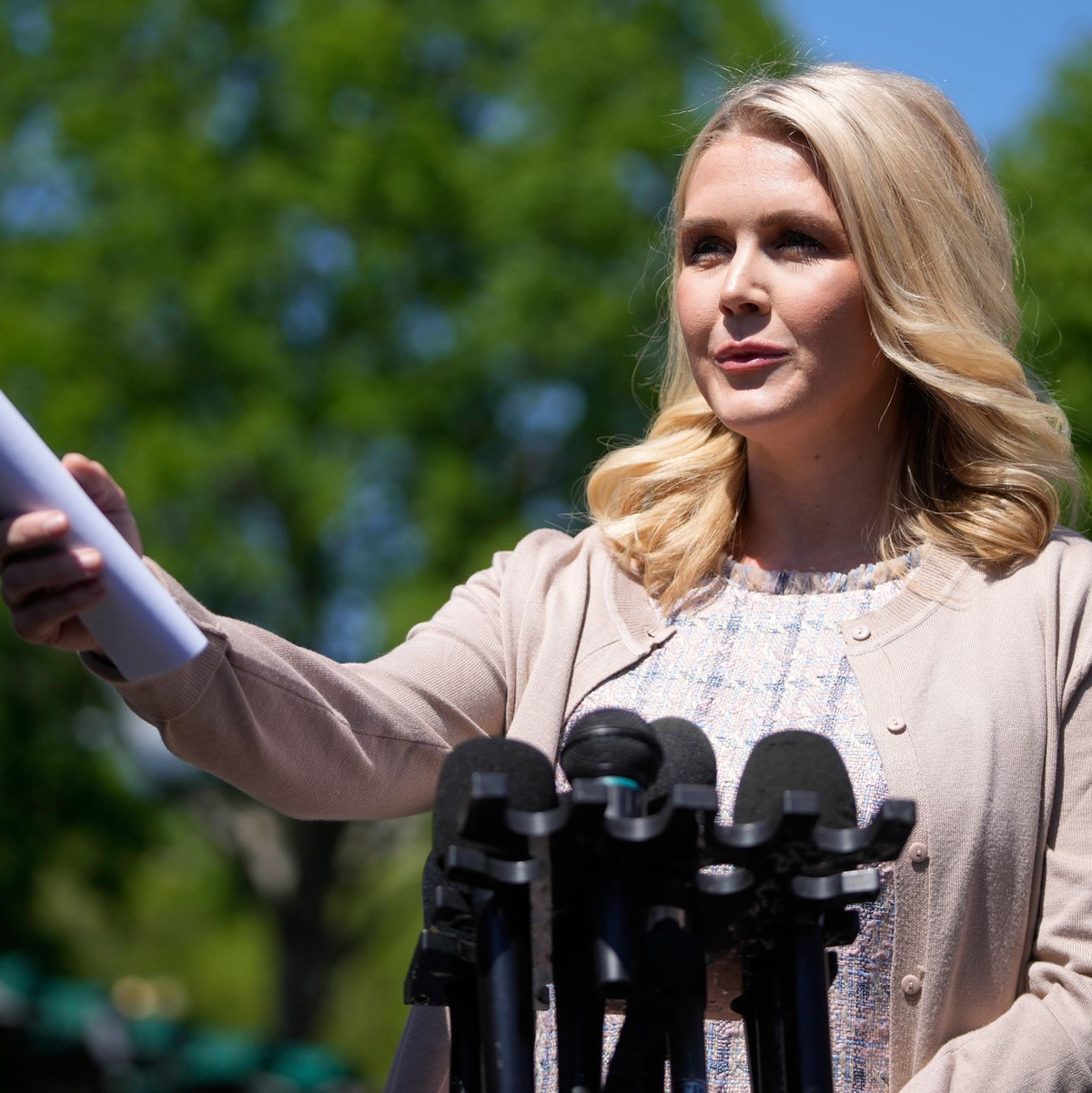 Die Pressesprecherin des Weißen Hauses sagt, dass es keine einseitigen Zollsenkungen der USA geben wird.  - Foto: Mark Schiefelbein/AP/dpa