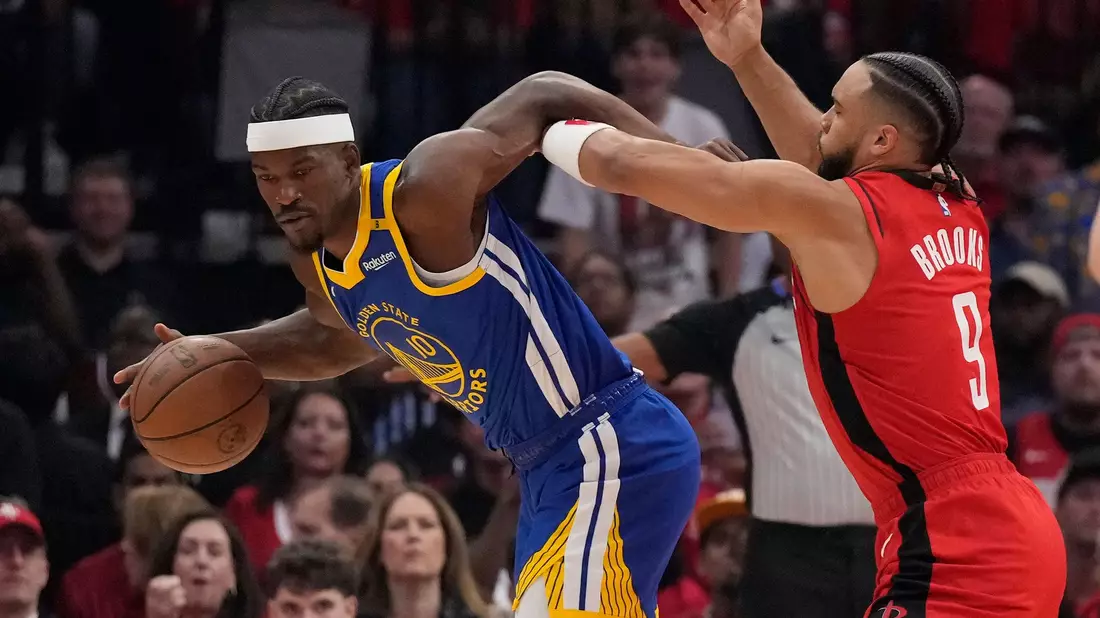 Jimmy Butler verletzte sich und fehlte den Warriors spürbar. - Bild: Karen Warren/AP/dpa