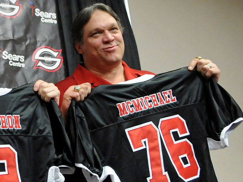 War nach seiner Karriere auch Trainer: Steve McMichael - Foto: John J. Kim/Chicago Sun-Times/AP/dpa