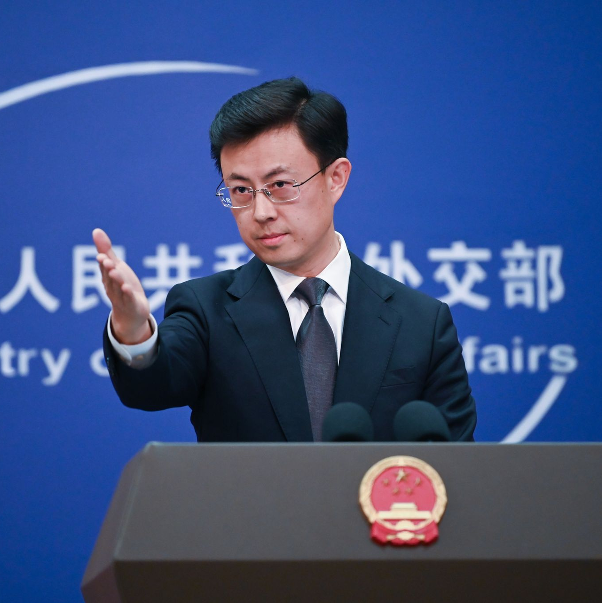 Der chinesische Außenamtssprecher Guo Jiakun kritisiert die deutsche Haltung zur Taiwan-Frage. - Foto: Johannes Neudecker/dpa