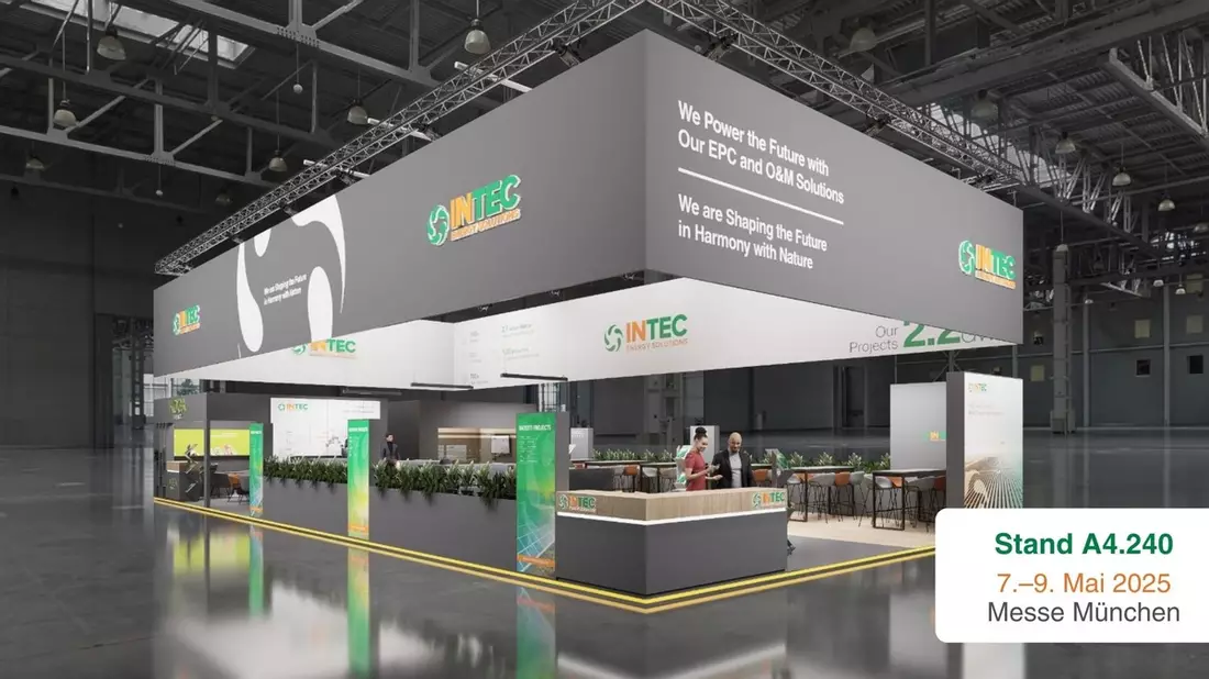 INTEC Energy Solutions stellt auf der INTERSOLAR Europe 2025 aus - Bild: presseportal.de