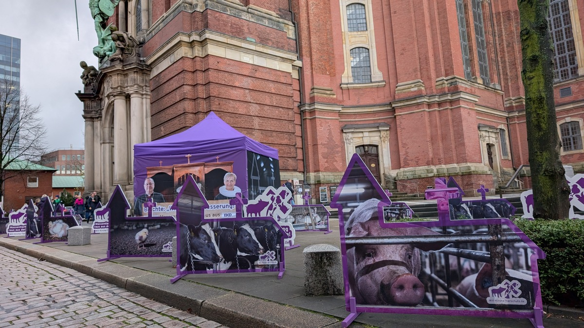 Tierschutzprotest zum Kirchentag: Motto 