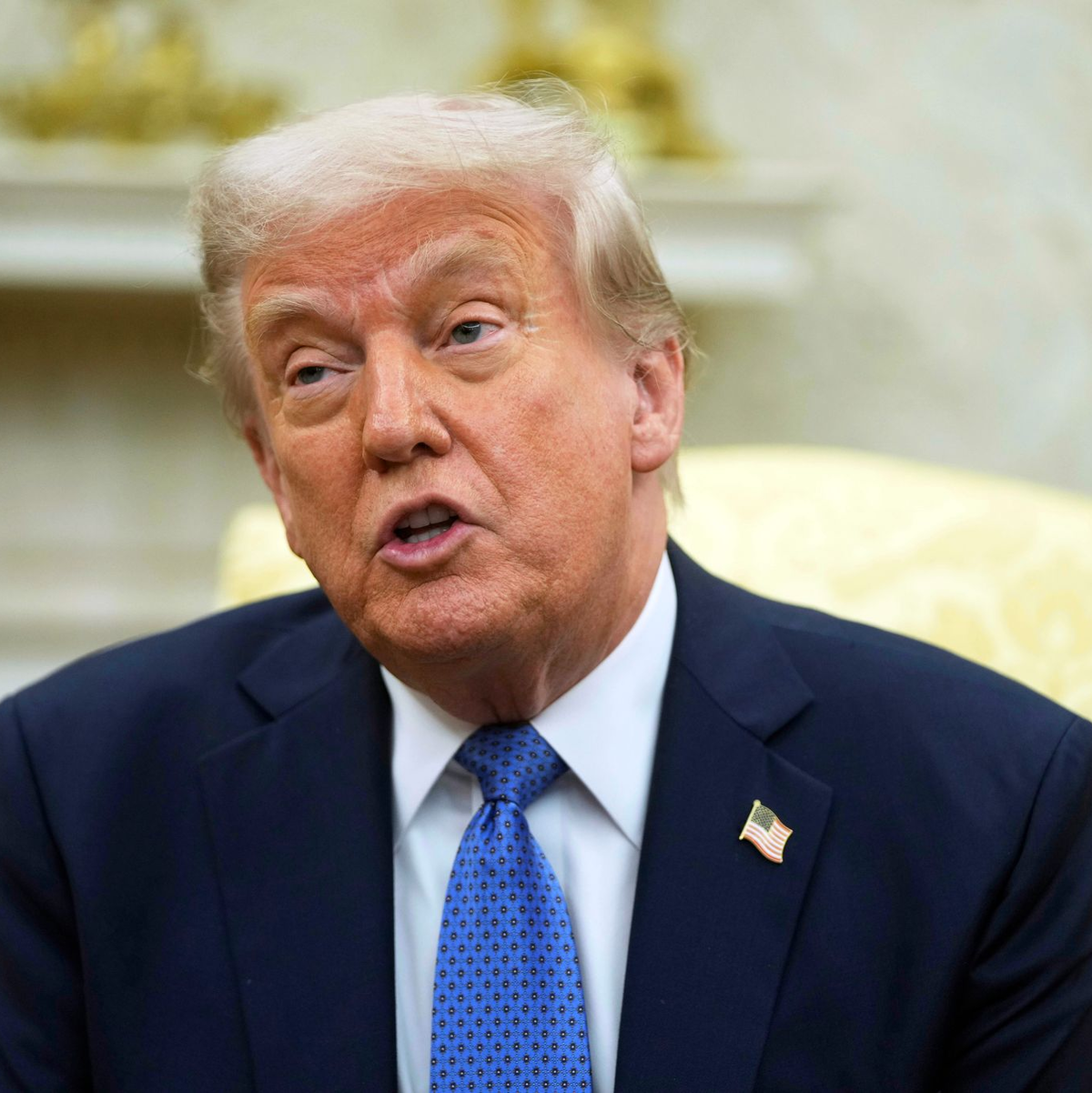 Trump betont, dass er «eine Menge Druck» auf Russland ausübt.  - Foto: Mark Schiefelbein/AP/dpa