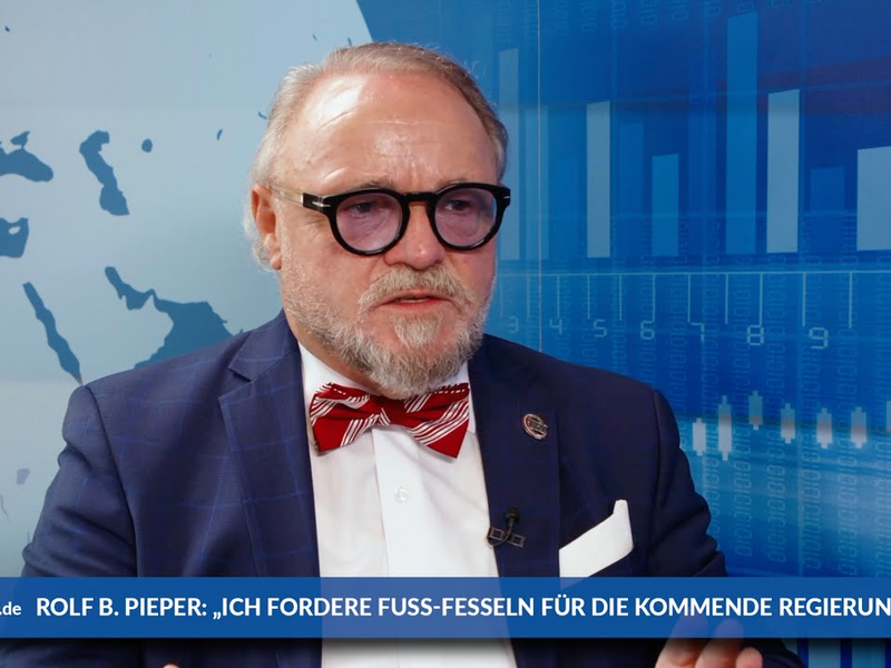 Rolf B. Pieper (TRI Concept): „Ich fordere für die kommende Regierung Fuss-Fesseln - Foto: inside-wirtschaft.de