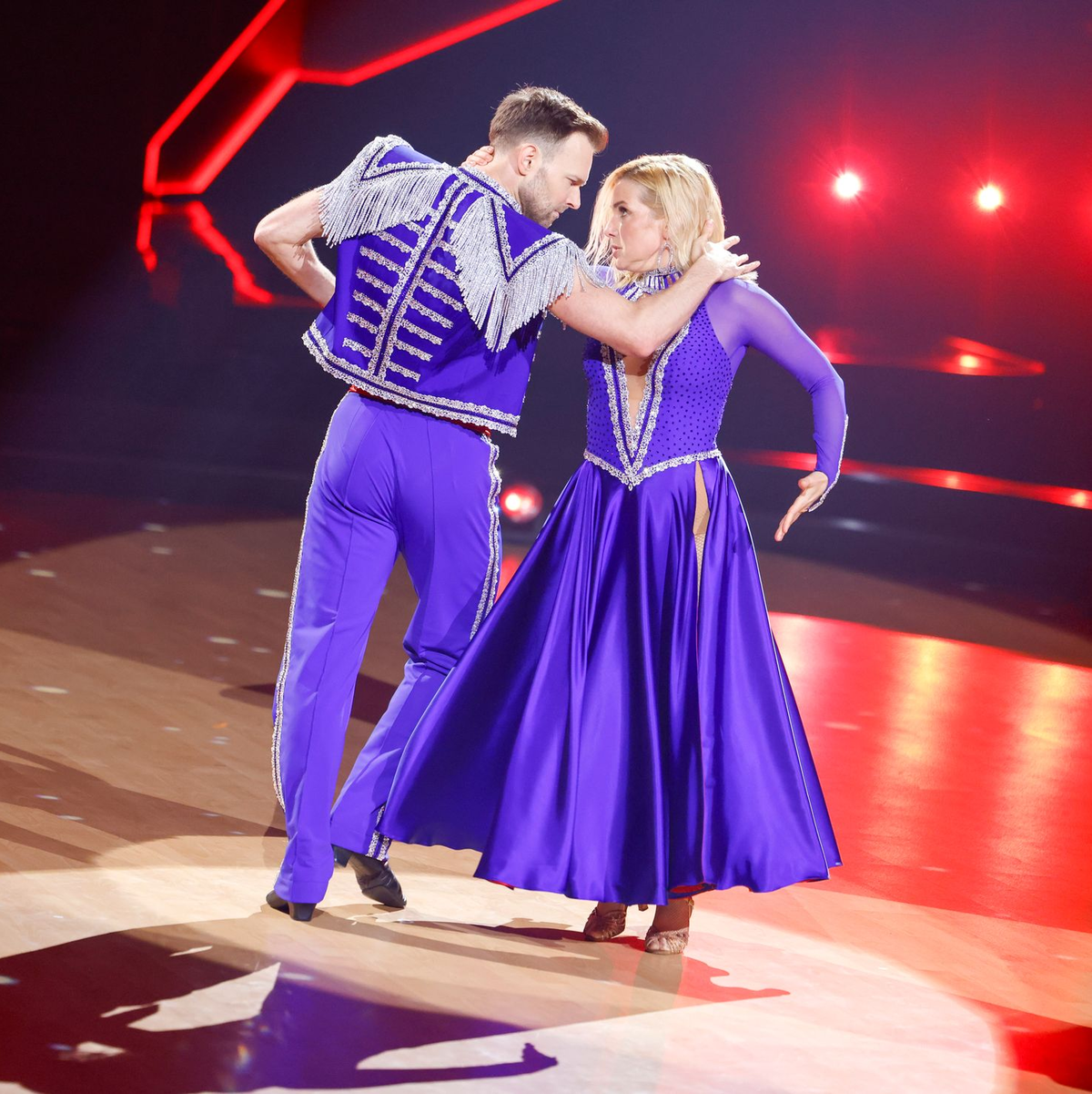 Jeanette Biedermann konnte zwar die Jury überzeugen, schied aber trotzdem aus. - Foto: Thomas Banneyer/dpa