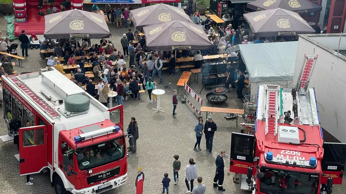 FW Weinheim: Blaulichtmeile in Sulzbach - Feuerwehr lädt zum Tag der offenen Tür - Bild: presseportal.de