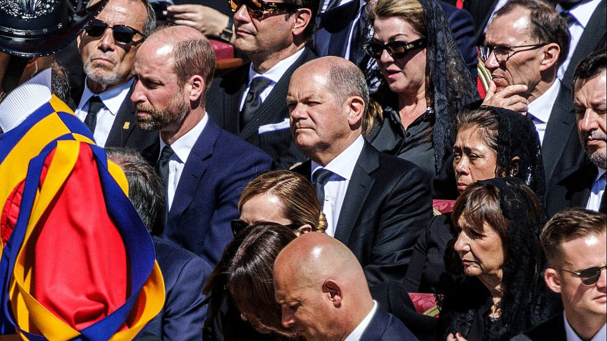 Olaf Scholz beim Papst-Begräbnis am 26.04.2025 - Foto: Butzmann, Dominik/BPA,  Text: über dts Nachrichtenagentur