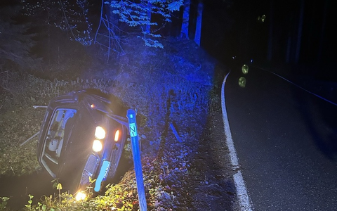 POL-PDLD: Auto im Graben, Drogen im Spiel - Foto: presseportal.de