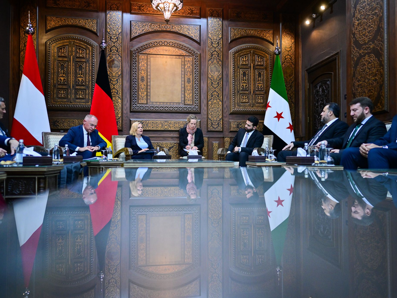 Kurz vor dem Ende ihrer Amtszeit reiste die geschäftsführende Bundesinnenministerin, Nancy Faeser (SPD), zu einem Gespräch nach Damaskus, bei dem es auch um Rückführungen ging. - Foto: Sebastian Gollnow/dpa