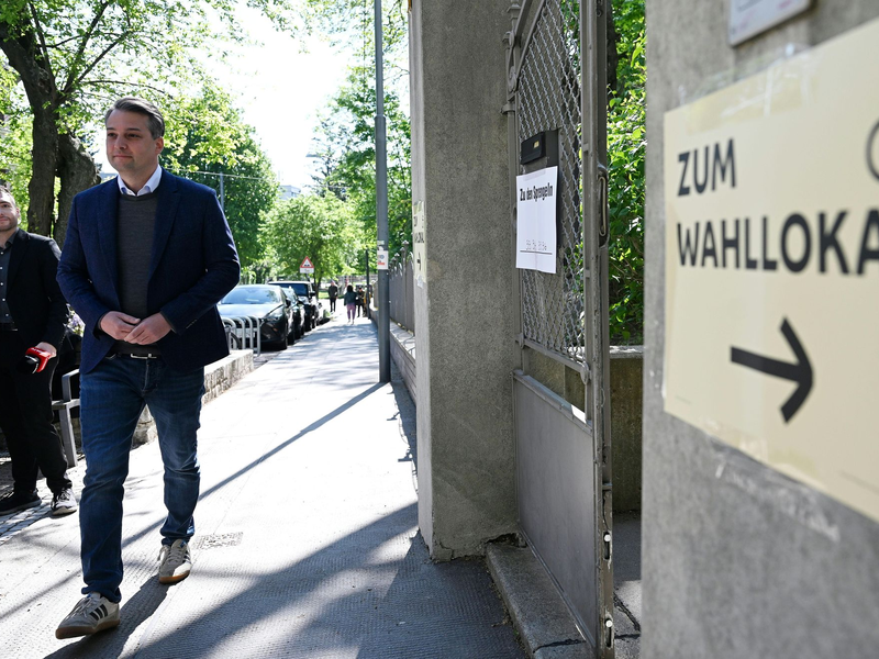 Wiens FPÖ-Spitzenkandidat Dominik Nepp setzte im Wahlkampf auf die Themen Sicherheit und Migration.  - Foto: Helmut Fohringer/APA/dpa