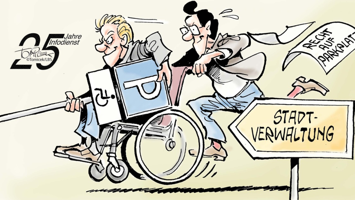 Recht auf Parkplatz / Mann mit schwerer Gehbehinderung setzte sich gegen Stadt durch - Foto: presseportal.de