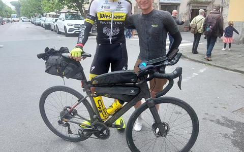 Christoph und der Schweizer Bruno Wicht - Foto: Christoph Strasser über pressetext.de