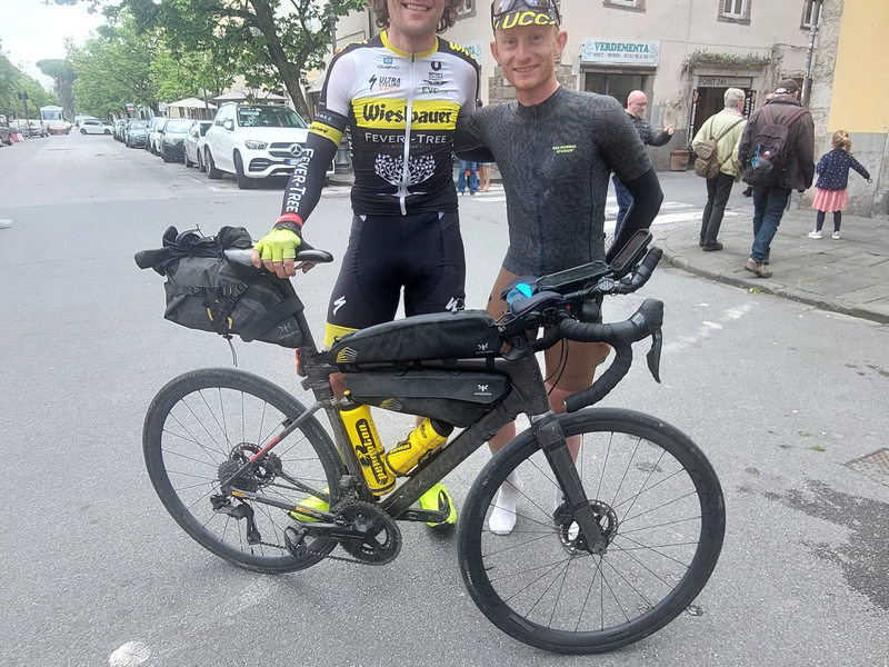 Christoph und der Schweizer Bruno Wicht - Foto: Christoph Strasser über pressetext.de