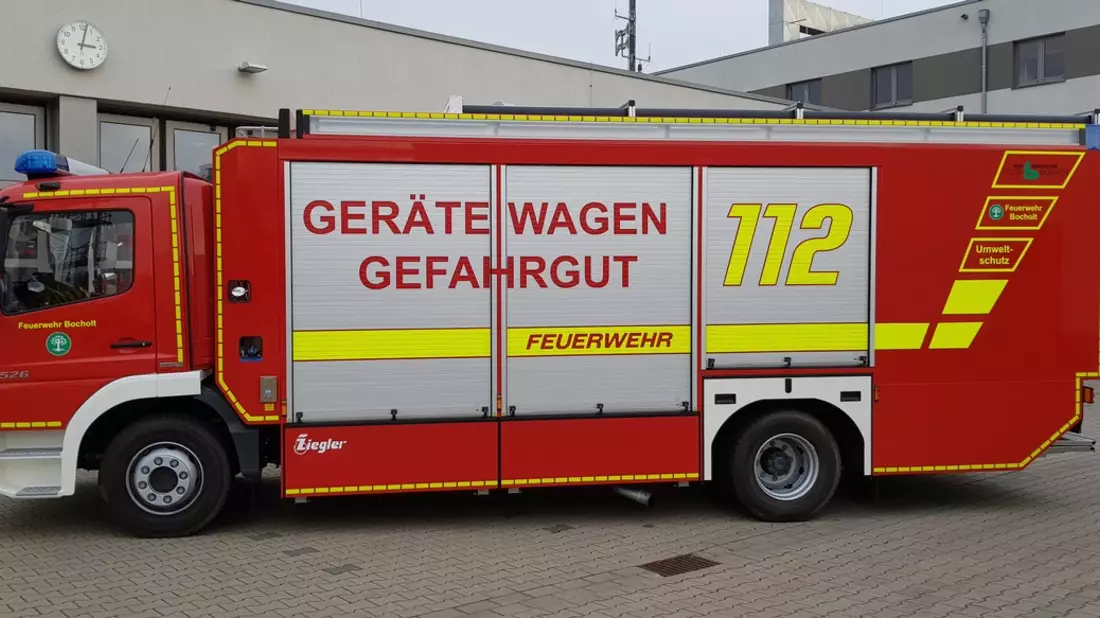 FW Bocholt: Gefahrguteinsatz im Industriegebiet Schlavenhorst - Bild: presseportal.de
