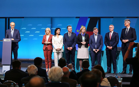 Friedrich Merz und seine Minister am 28.04.2025 - Foto: über dts Nachrichtenagentur