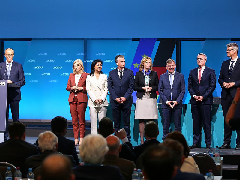 Friedrich Merz und seine Minister am 28.04.2025 - Foto: über dts Nachrichtenagentur