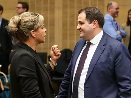 Mona Neubaur und Nathanael Liminski (Archiv) - Foto: über dts Nachrichtenagentur