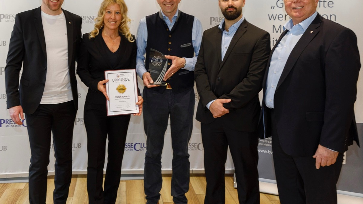 Ausgezeichnet: Westech-Solar Energy GmbH gestaltet Zukunft mit nachhaltigen Energielösungen - Foto: presseportal.de