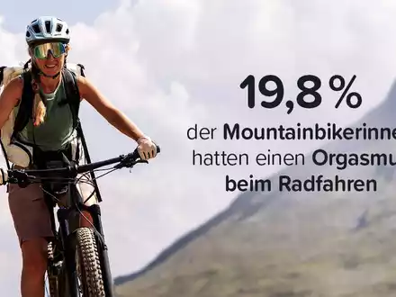 Höhepunkt im Fahrradsattel: Jede neunte Frau kommt beim Radfahren - Foto: presseportal.de