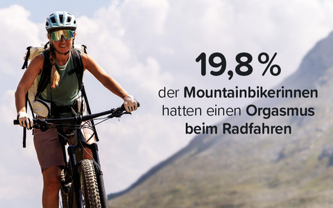 Höhepunkt im Fahrradsattel: Jede neunte Frau kommt beim Radfahren - Foto: presseportal.de