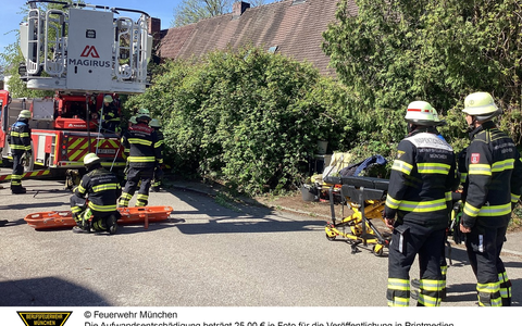 FW-M: Zwei Einsätze der Höhenrettungsgruppe (Laim, Sendling-Westpark) - Foto: presseportal.de