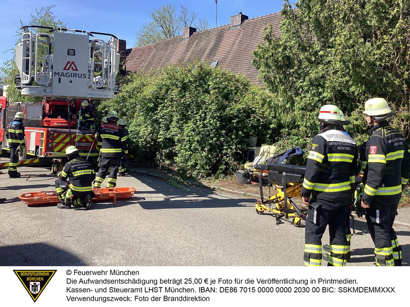 FW-M: Zwei Einsätze der Höhenrettungsgruppe (Laim, Sendling-Westpark) - Foto: presseportal.de