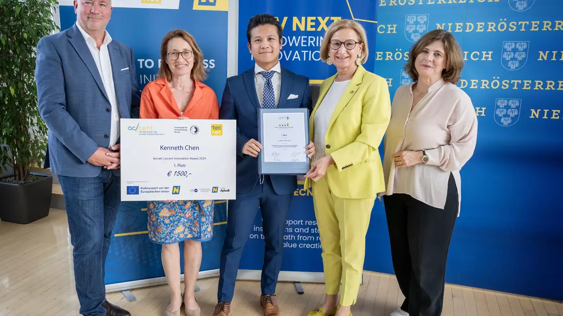 1. Platz für Dr. Kenneth Chen - Bild: NLK/Khittl über pressetext.de