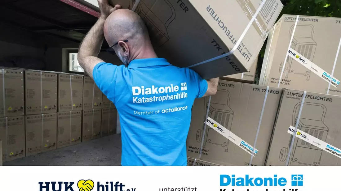 HUK hilft e.V. unterstützt Diakonie Katastrophenhilfe bei Katastrophenvorsorge in Deutschland / Aufbau lokaler Strukturen und schneller Nothilfe wird mit zwei Millionen Euro gefördert - Bild: presseportal.de