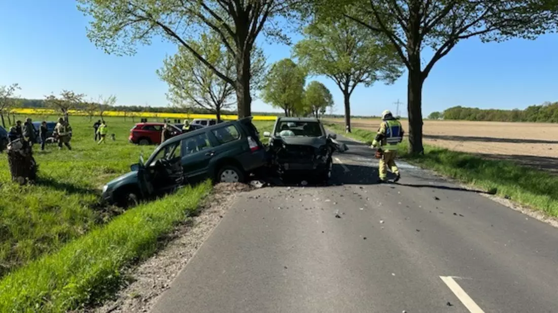 POL-WOB: Schwerer Verkehrsunfall auf der K70 - Zwei Personen verletzt - Bild: presseportal.de