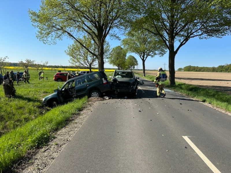 POL-WOB: Schwerer Verkehrsunfall auf der K70 - Zwei Personen verletzt - Foto: presseportal.de