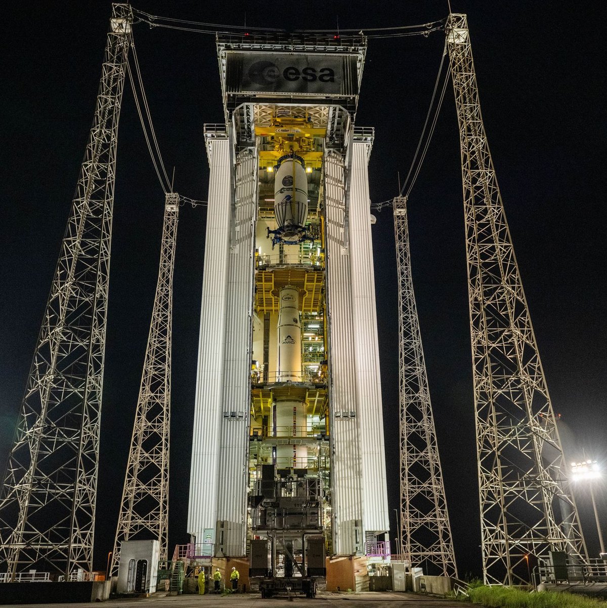 Esa startet Mission ins All. - Foto: T. Leduc/ESA-CNES-ARIANESPACE/Optique vidéo du CSG–T. Leduc/dpa