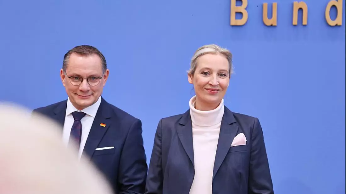 Tino Chrupalla und Alice Weidel (Archiv) - Bild: über dts Nachrichtenagentur