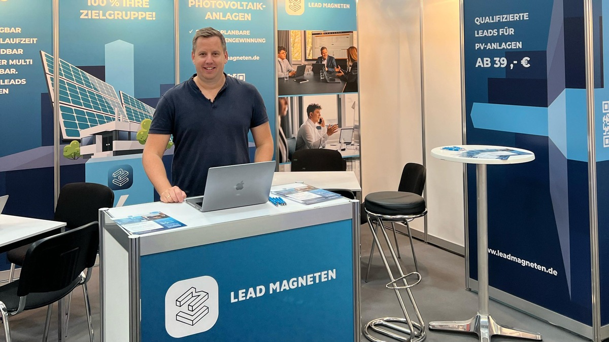 Leadmagneten: Als unverzichtbarer Partner für die Solarbranche auch 2025 wieder auf der Intersolar Europe vertreten - Foto: presseportal.de