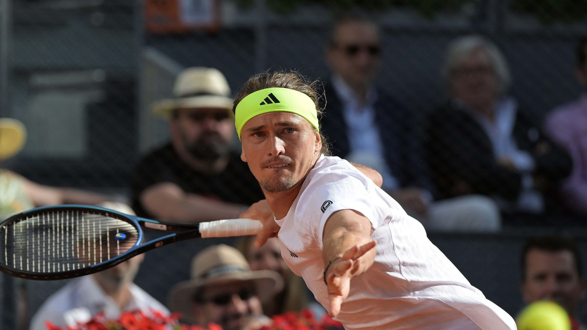 Alexander Zverev streckte sich gegen Francisco Cerundolo vergeblich. - Foto: Juan Carlos Lucas/ZUMA Press Wire/dpa