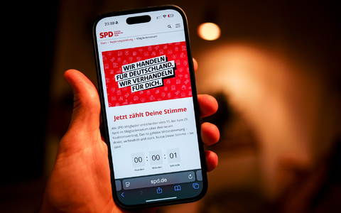 15 Tage hatten die SPD-Mitglieder Zeit, über den Koalitionsvertrag abzustimmen. (Symbolbild) - Foto: Kay Nietfeld/dpa