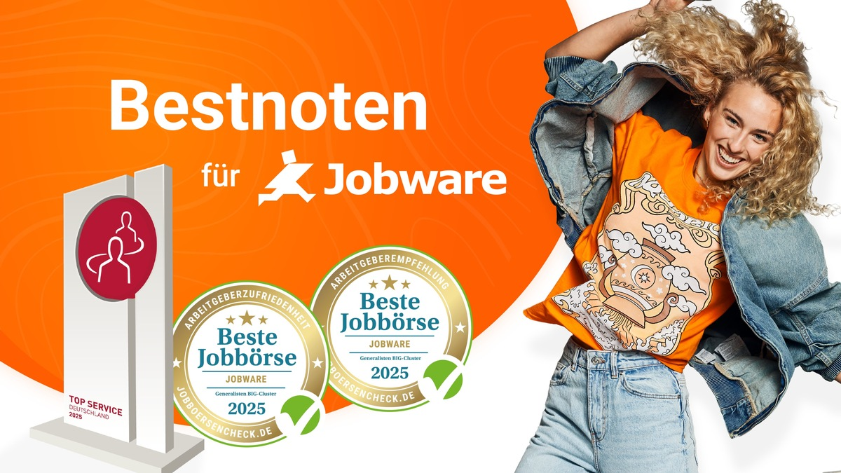 Jobware setzt Maßstäbe: Doppelsieg bei TOP SERVICE Deutschland und Jobboersencheck - Foto: presseportal.de