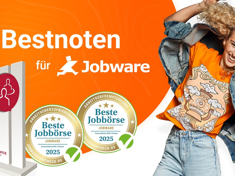 Jobware setzt Maßstäbe: Doppelsieg bei TOP SERVICE Deutschland und Jobboersencheck - Foto: presseportal.de