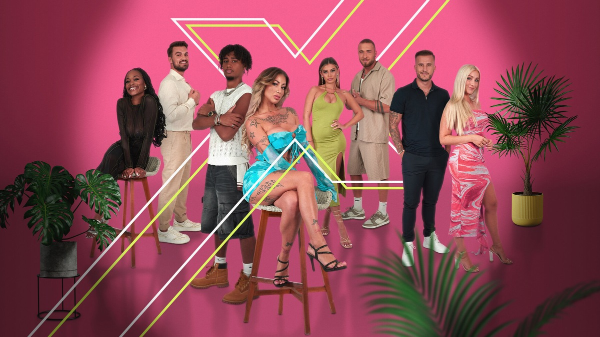 Nara Silvio Senn Jermaine Diallo Bellydah Gabriela Alves Lars Robin Riebling Lena Schiwiora Match My Ex - Foto: Joyn/René Lohse, presseportal.de