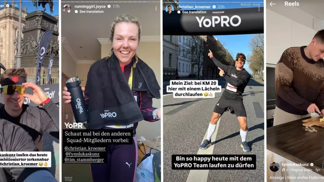 Timm Stammberger Joyce Hübner Christian Krömer Fynn Lukas Kunz YoPR - Bild: Studio71, presseportal.de