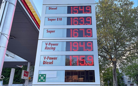 Shell-Tankstelle am 25.04.2025 - Foto: über dts Nachrichtenagentur