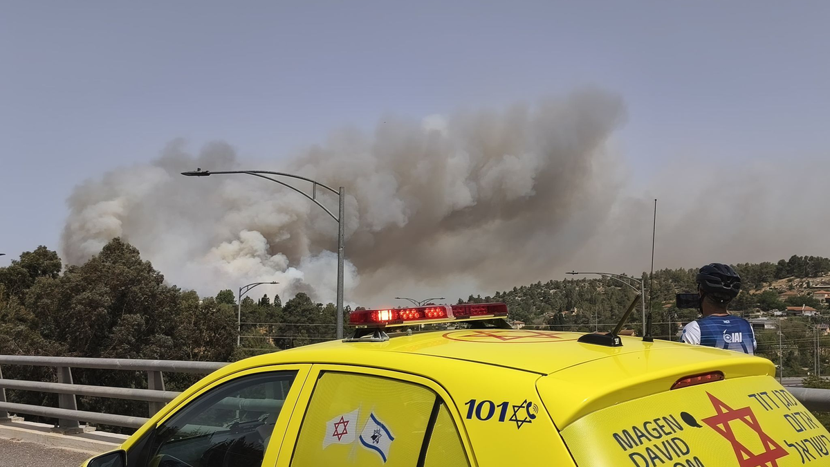 Waldbrände wüten bei Jerusalem.  - Foto: ---/Magen David Adom/dpa