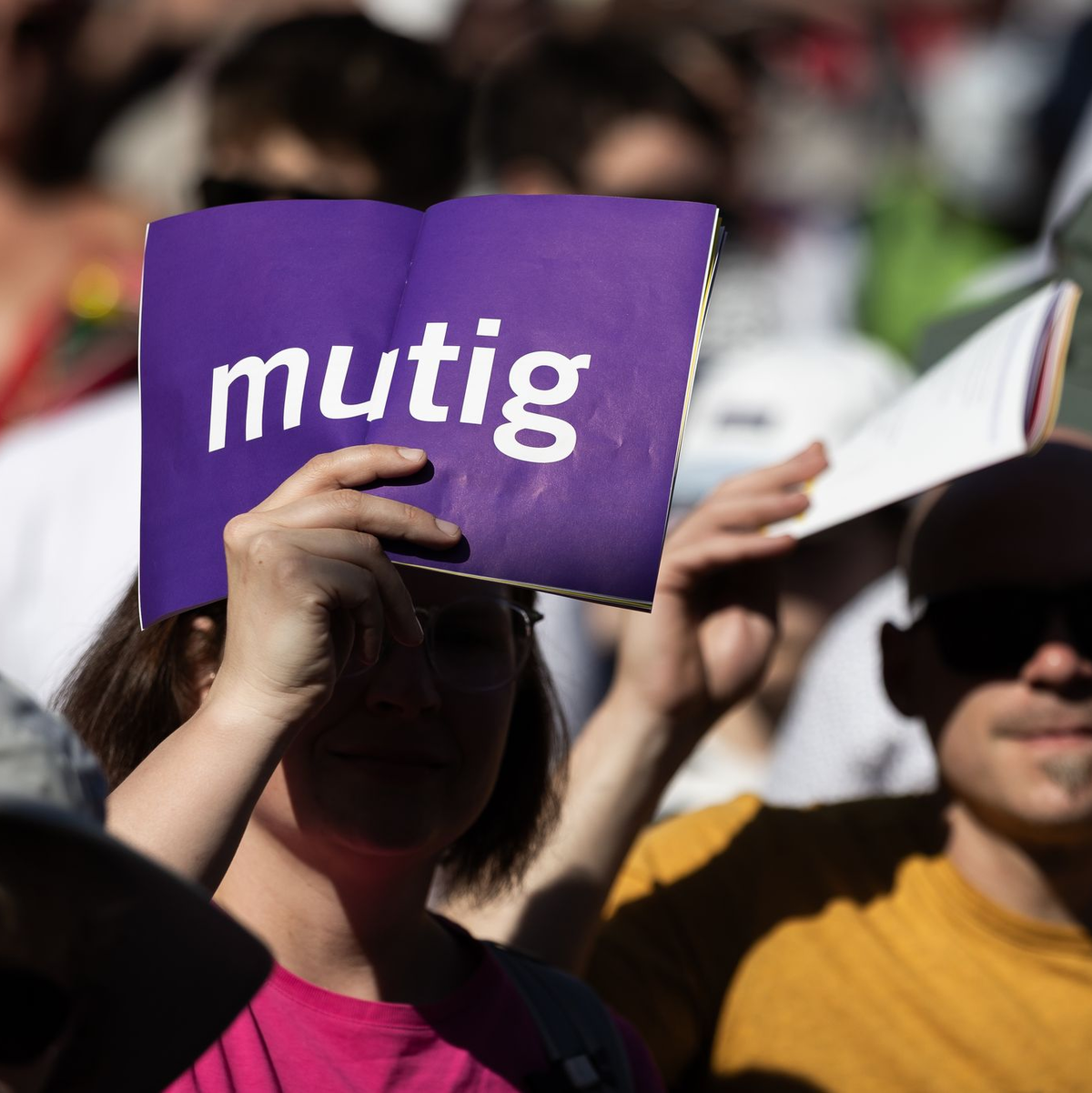 Die Stimmung beim Kirchentag war vielerorts ausgelassen. - Foto: Moritz Frankenberg/dpa
