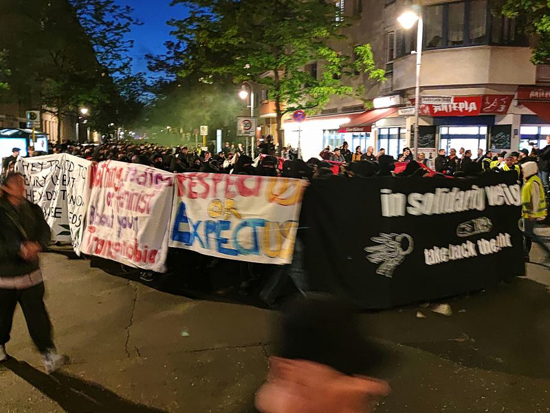 Linke Demo in Berlin-Kreuzberg - Foto: über dts Nachrichtenagentur