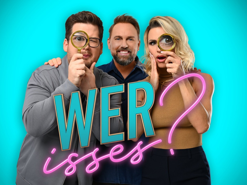 Chris Tall Steven Gätjen Michelle Hunziker Wer isses? - Foto: Joyn/Willi Weber, presseportal.de
