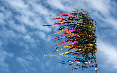 Am Niederrhein ist ein Maibaum umgekippt - es gibt mehrere Verletzte. (Illustration) - Foto: Federico Gambarini/dpa