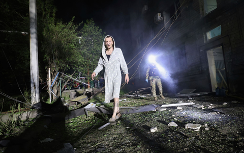 Die ukrainische Großstadt Saporischschja wurde Ziel eines russischen Drohnenangriffs. - Foto: Kateryna Klochko/AP/dpa Die ukrainische Großstadt Saporischschja wurde Ziel eines russischen Drohnenangriffs. - Foto: Kateryna Klochko/AP/dpa